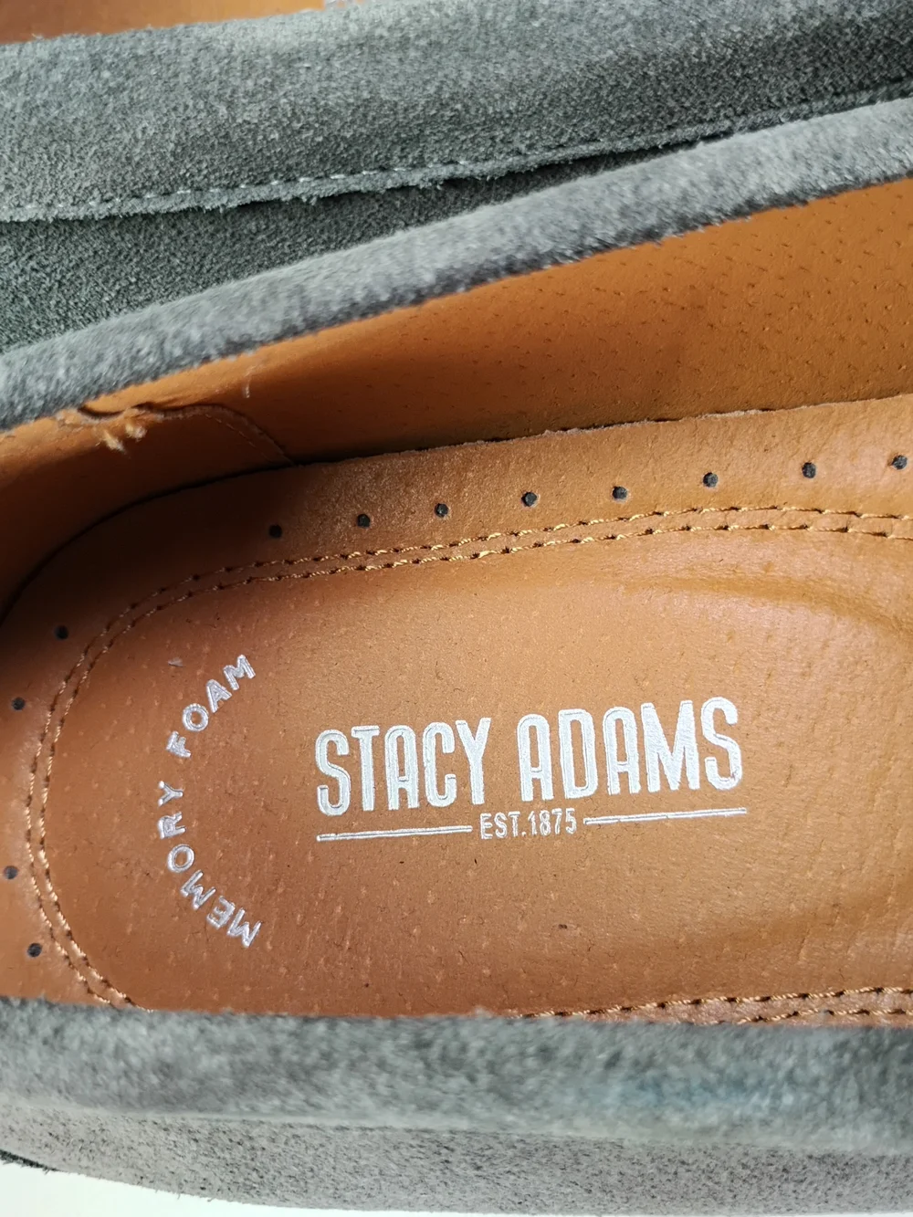 Stacy Adams Men’s Gray Suede Bit Loafers